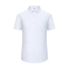 Factory direct supply of men's and women's same-style professional wear, three-proof short-sleeved shirts, men's waterproof, oil-proof, stain-proof and anti-wrinkle business shirts Item Picture